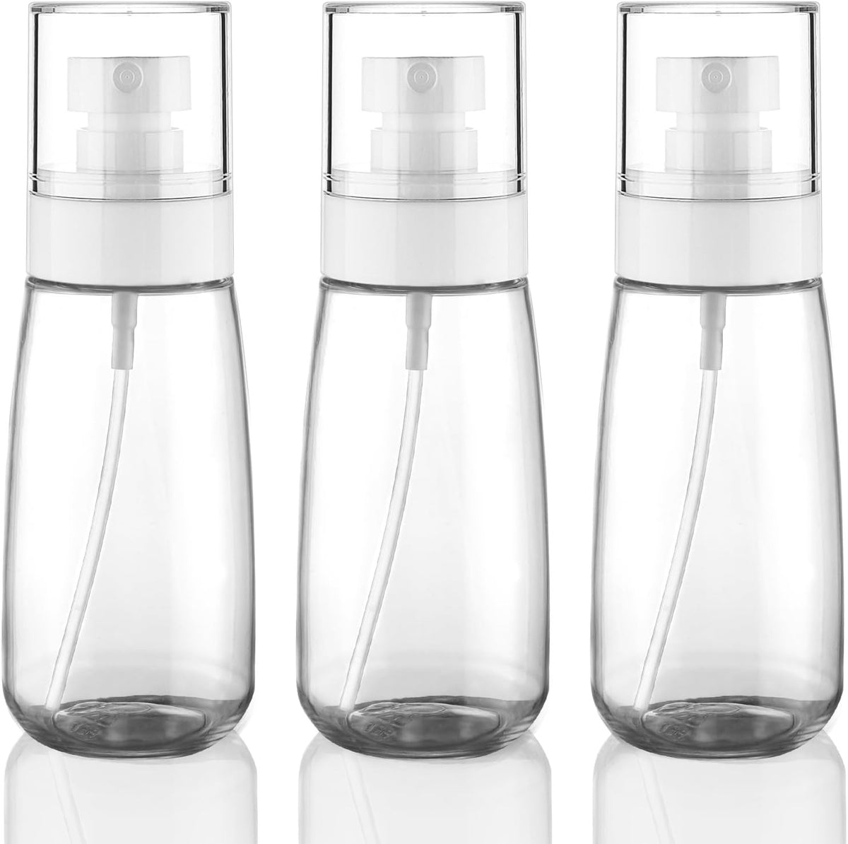 3 Pack Fine Mist Spray Bottles 3.4oz/100ml TSA Travel Refillable Cosmetic Bottles