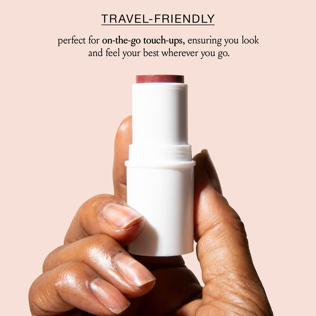 All-in-One Cream Blush for Cheeks Eyes Lips - Long Wearing Multi-Use Makeup Stick