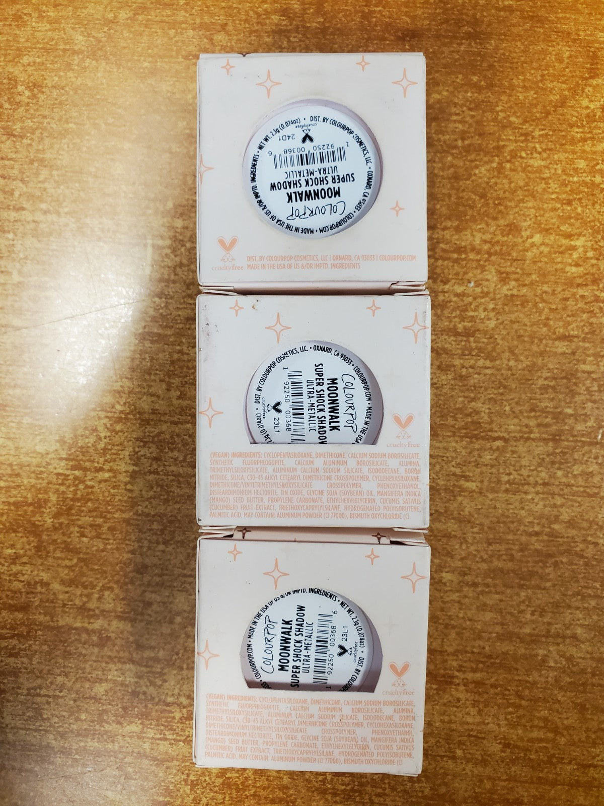 Colourpop Super Shock Metallic Eye Shadow Moonwalk 3-Pack - Long-Lasting Glitter