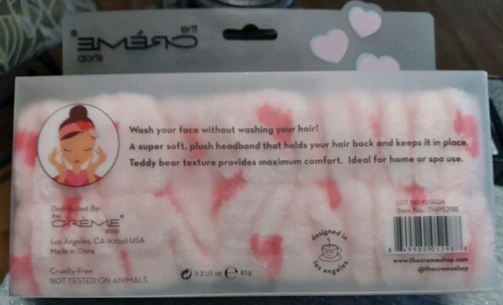 3D Teddy Plushie Spa Headband