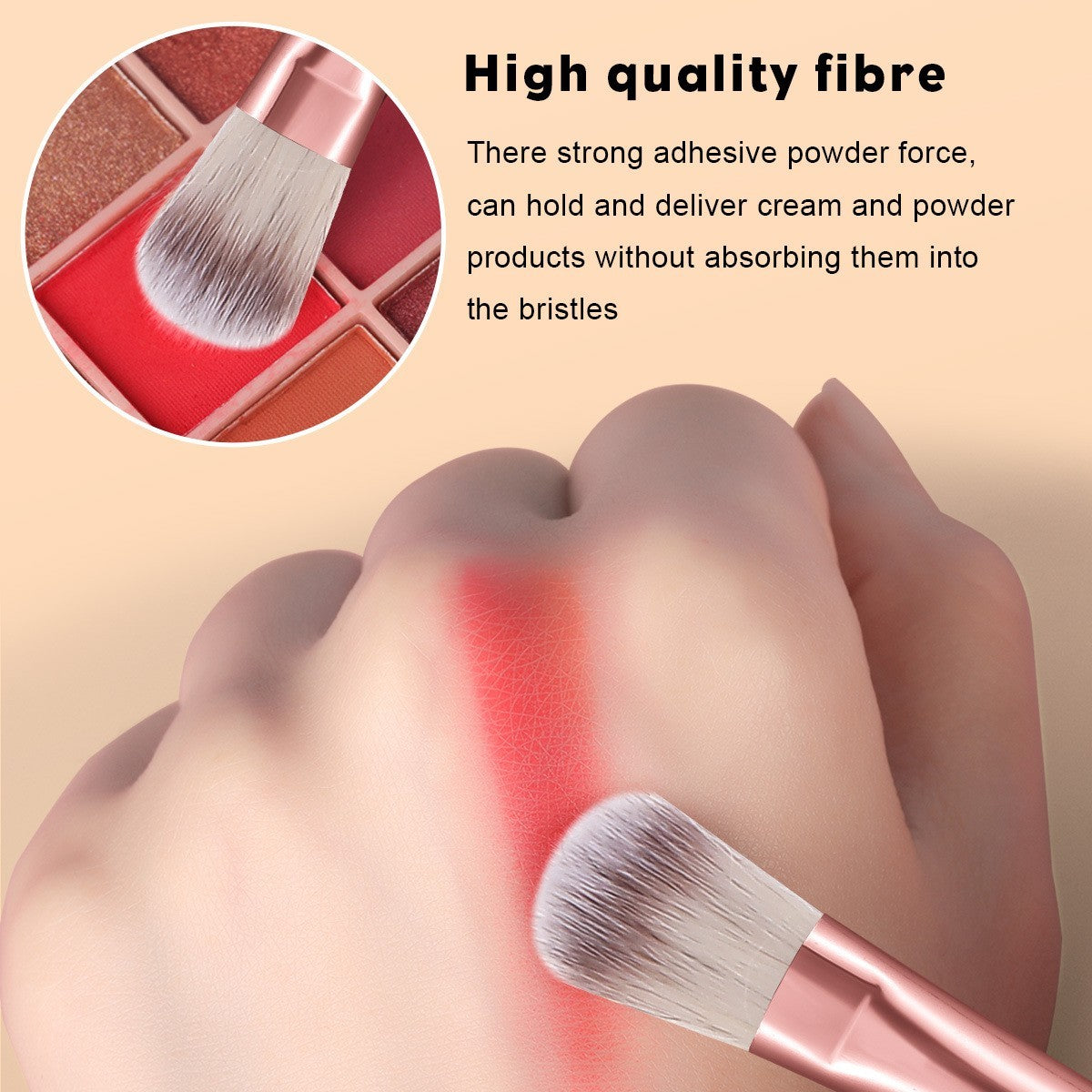 25-Piece Makeup Brush Set for Face & Eyes - Professional Cosmetic Tools