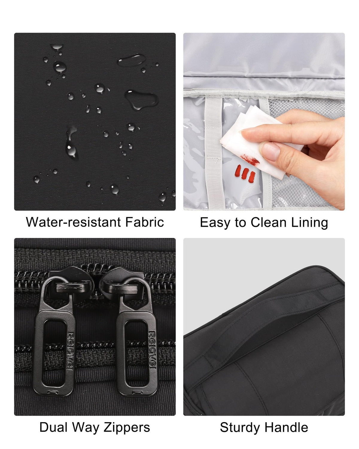 Water-Resistant Hanging Toiletry Bag for Men and Women Large Organizer