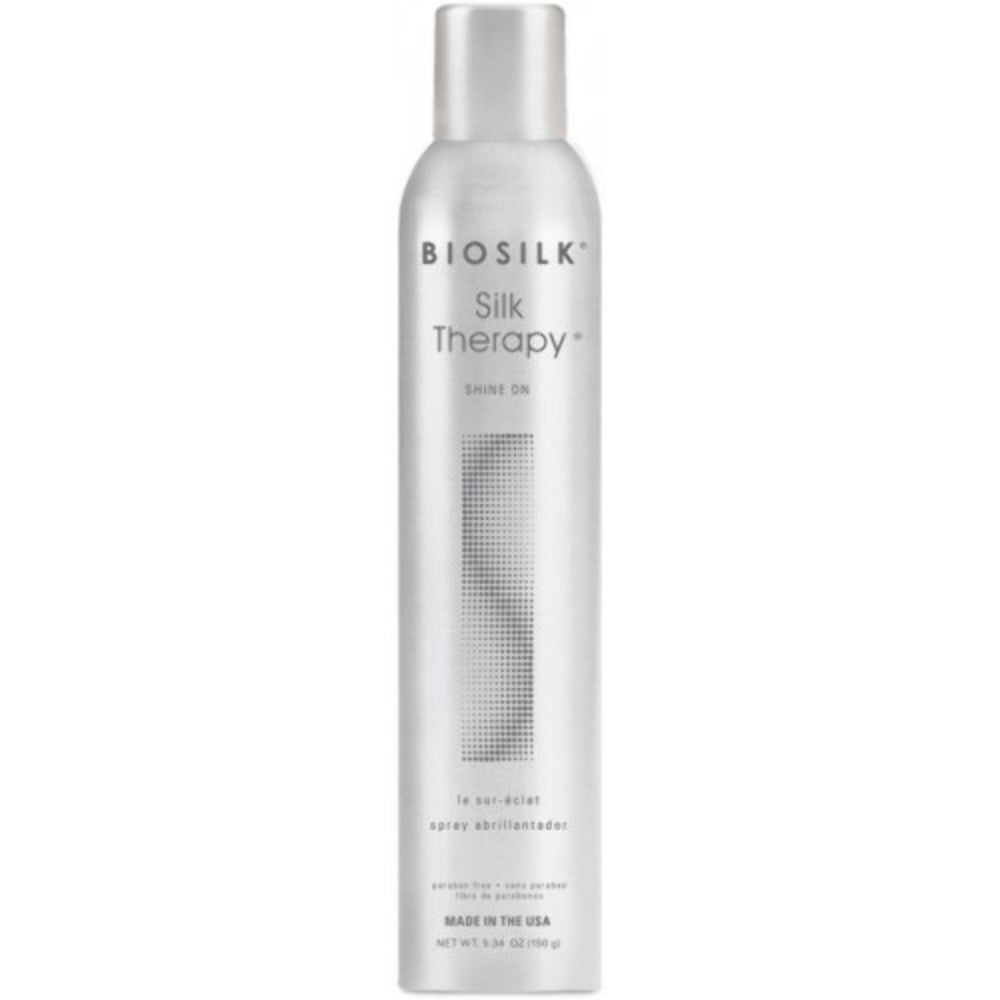Biosilk Silk Therapy Shine On Hair Spray 5.3oz - Frizz Control & Shine