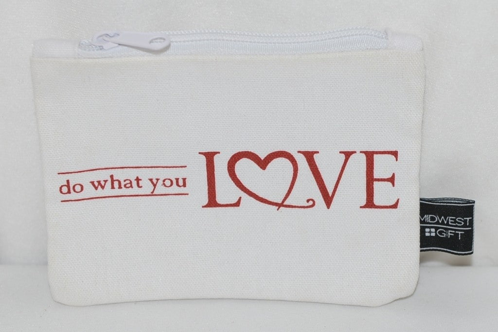 Cosmetic Bag Set - 3 Piece Red & White Canvas Zip-Up Travel Makeup Bags