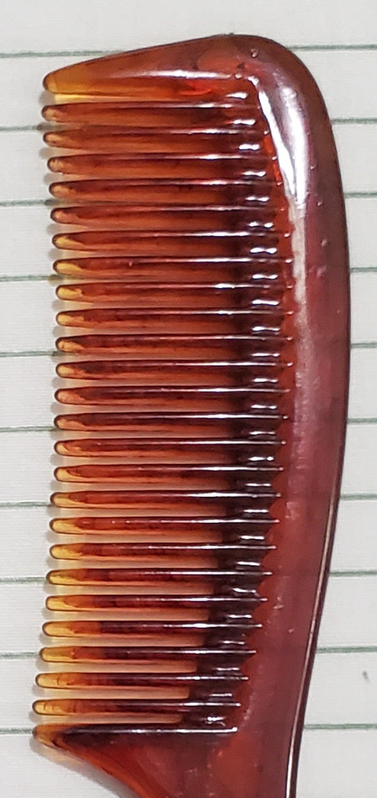 Vintage Tip Top Brown Styling Comb Set - 3 Pieces, 6 Inches