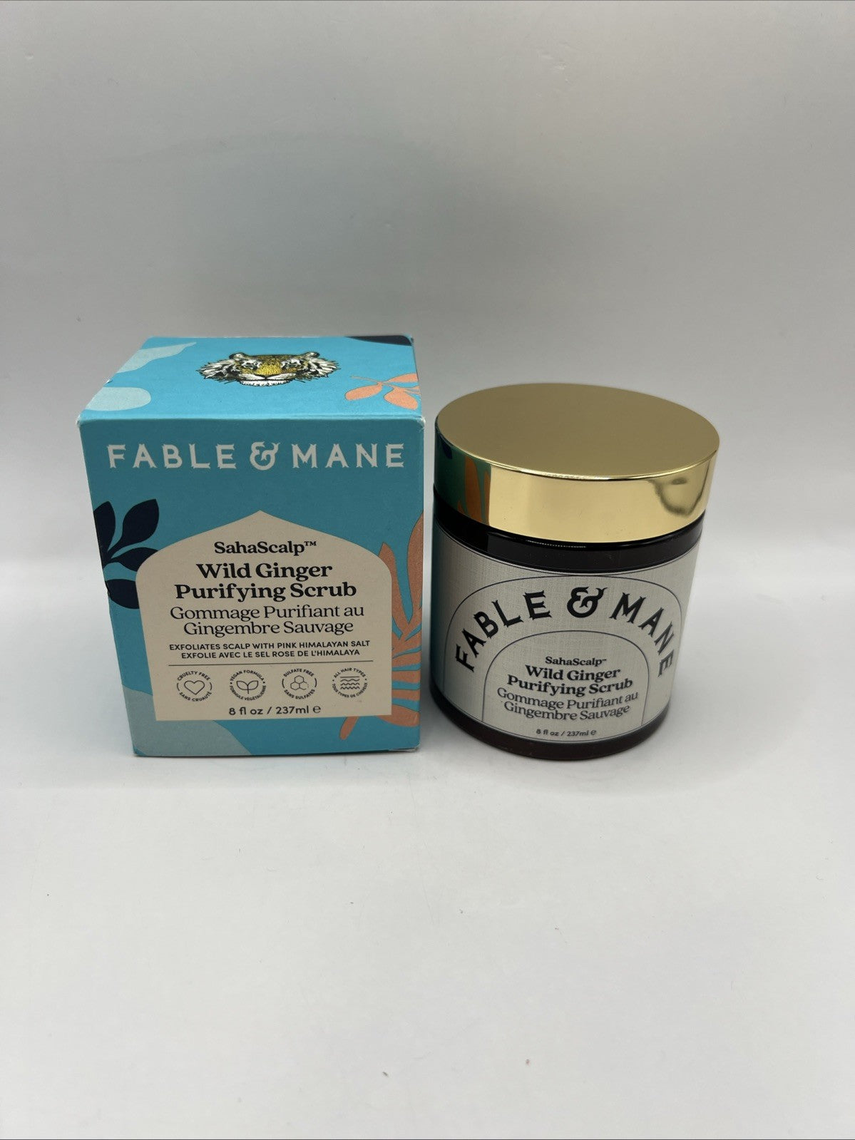 Wild Ginger Scalp Scrub by Fable & Mane - Purifying Hair & Scalp Treatment 8oz