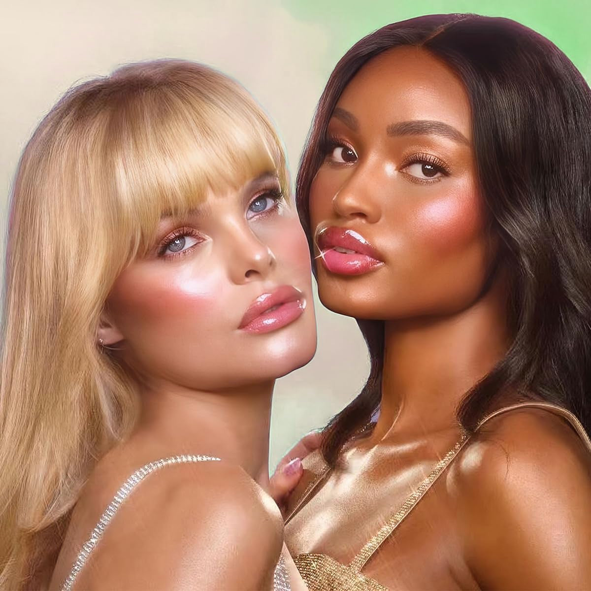 Lip Oil Kit - 4 Color Hydrating Lip Glaze with Large Brush Head