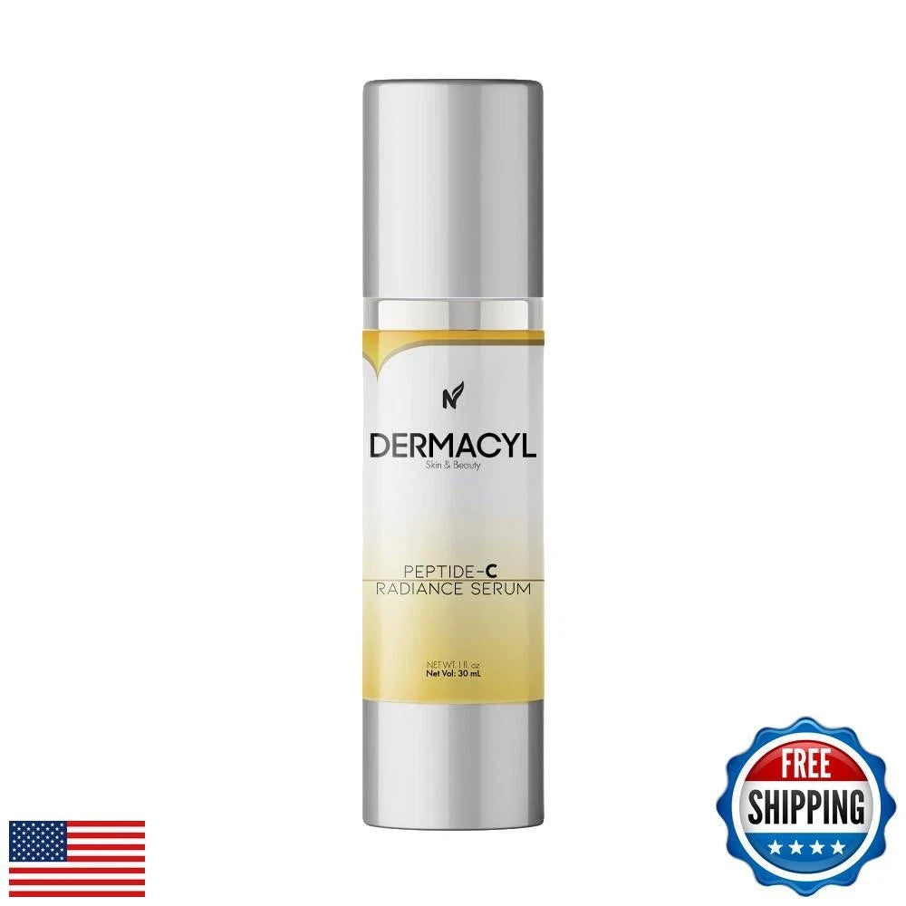 Peptide C Radiance Serum with Hyaluronic Acid - Anti-Aging & Brightening Face Serum, 30ml