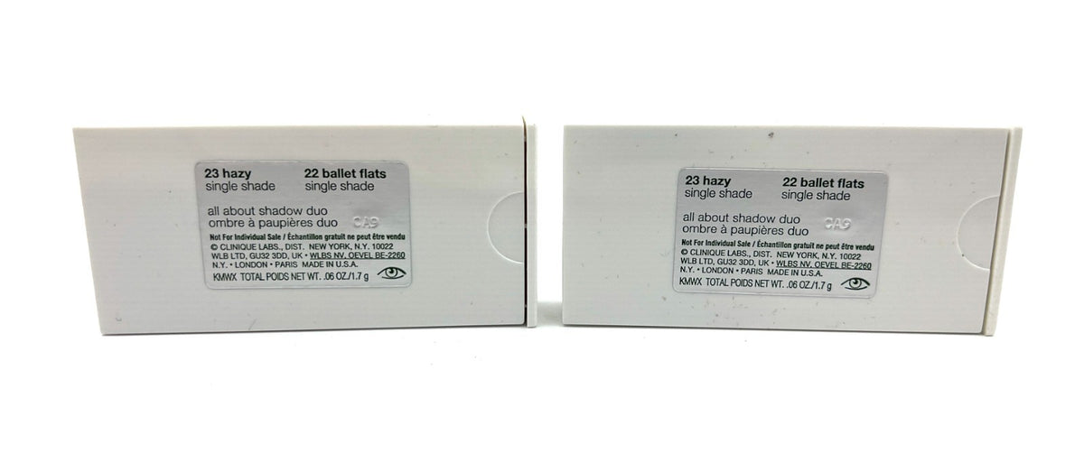 Clinique All About Shadow Duo Eyeshadow Set 23 Hazy & 22 Ballet Flats - 3.4g