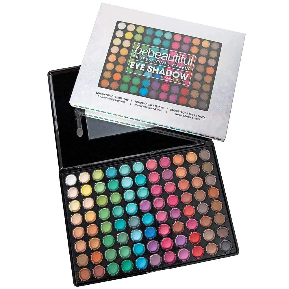 88-Color Matte Eyeshadow Palette - Professional Makeup Set with Applicators