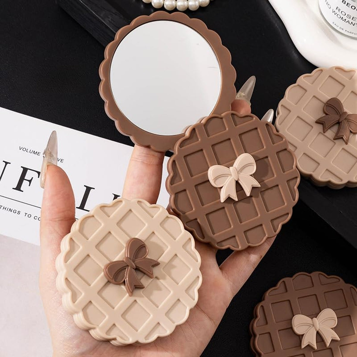 Mini Round Makeup Mirror for Travel & Purse - Compact & Portable