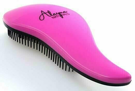 Detangling Hair Brush No More Tangles - Pink, Flexible Bristles for Gentle Hair Care