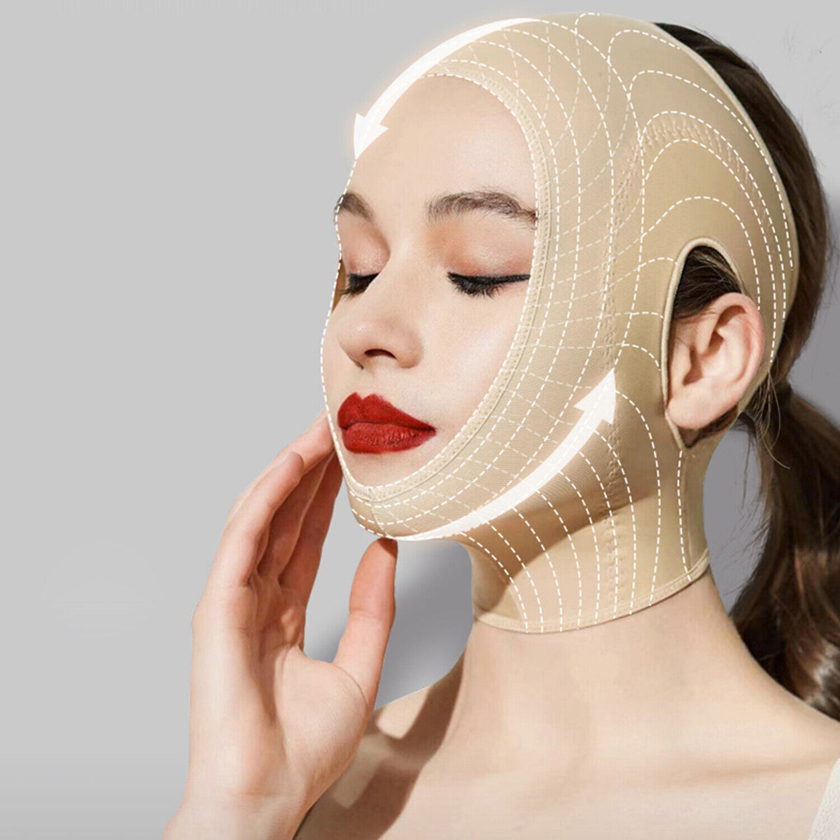 Reusable V Line Face Slimming Mask for Double Chin Reduction & Facial Lifting