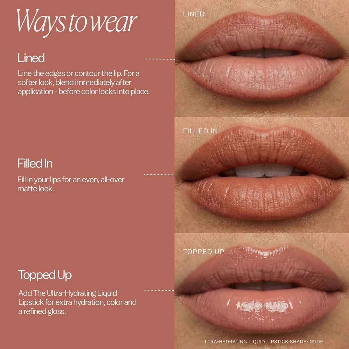Lip Liner Pencil - Long Lasting Waterproof & Smudge-Proof, Shade 03 Warm Caramel