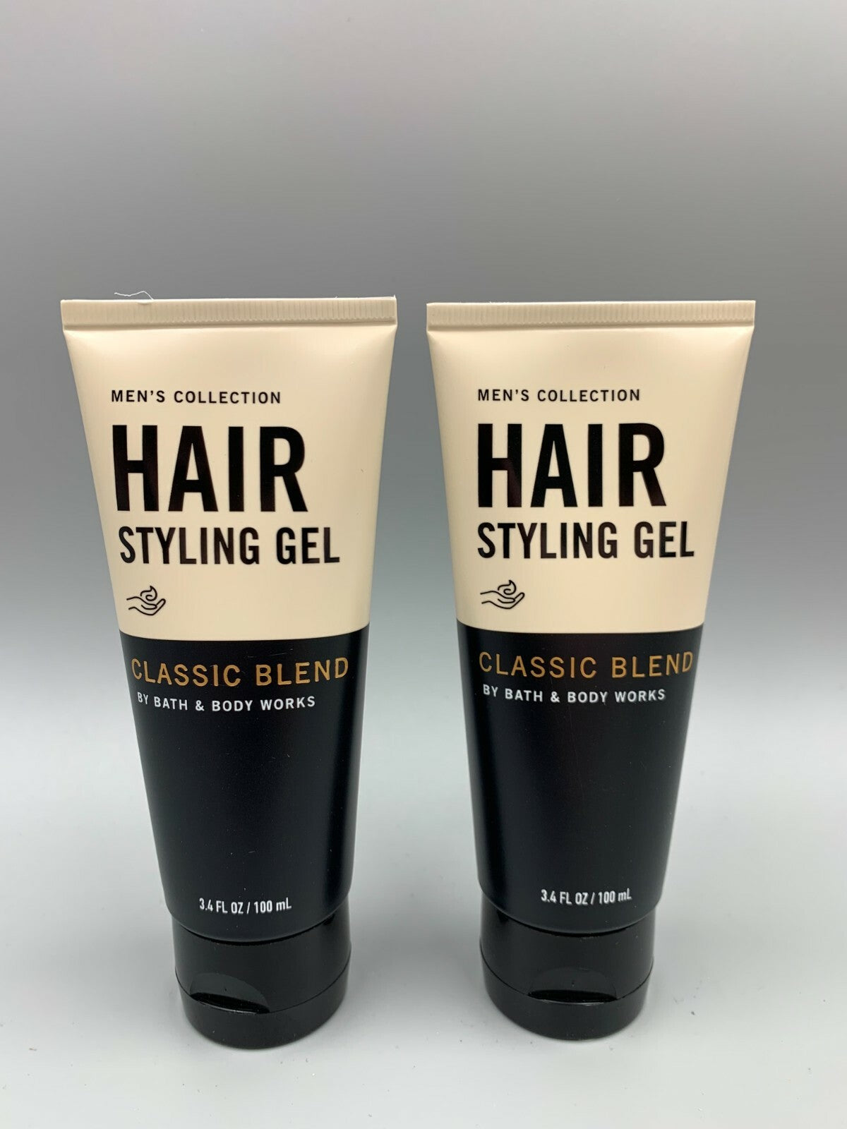 Men's Hair Styling Gel Classic Blend 3.4oz Set of 2 - Strong Hold, Non-Greasy