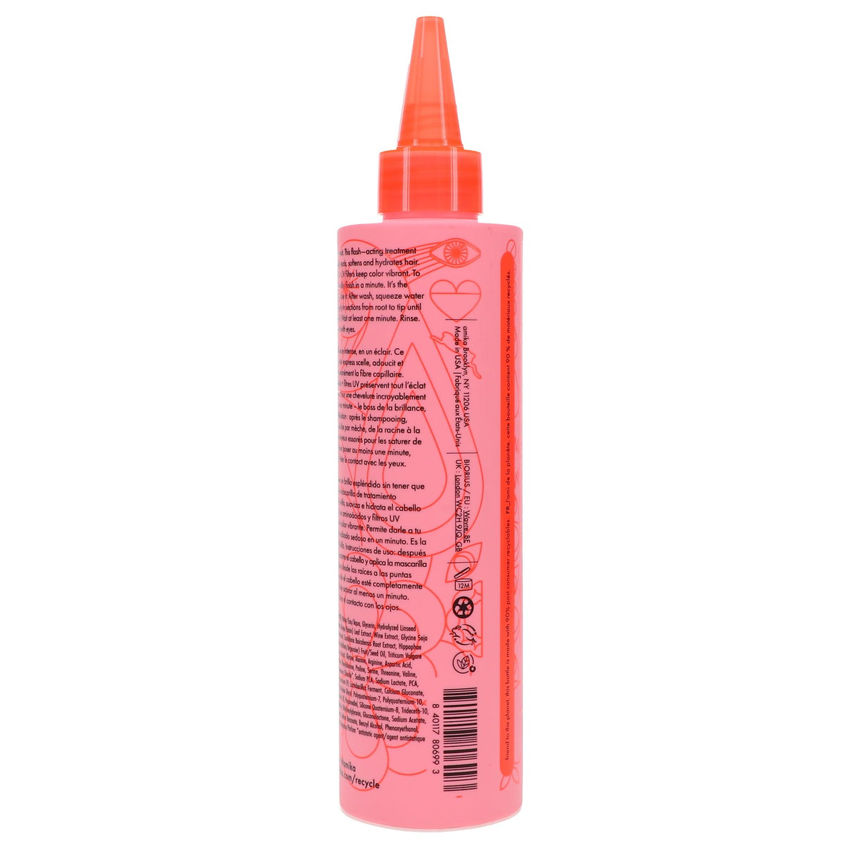 Amika Instant Shine Hair Mask - Hydrating Treatment for Luminous Hair 6.7 oz