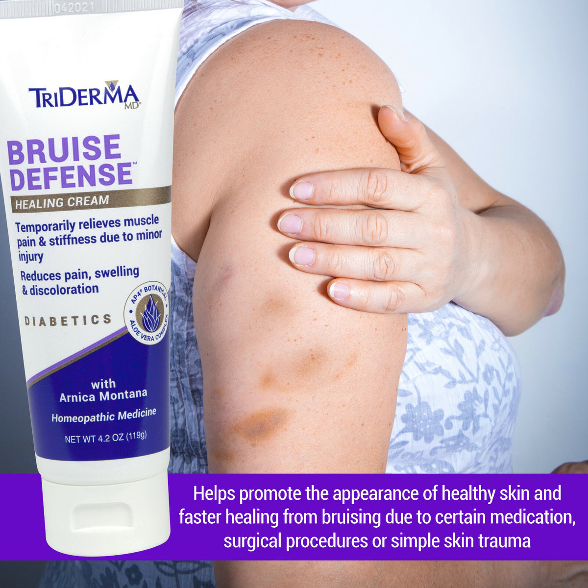 Bruise Defense Healing Cream with Arnica – 4.2 oz