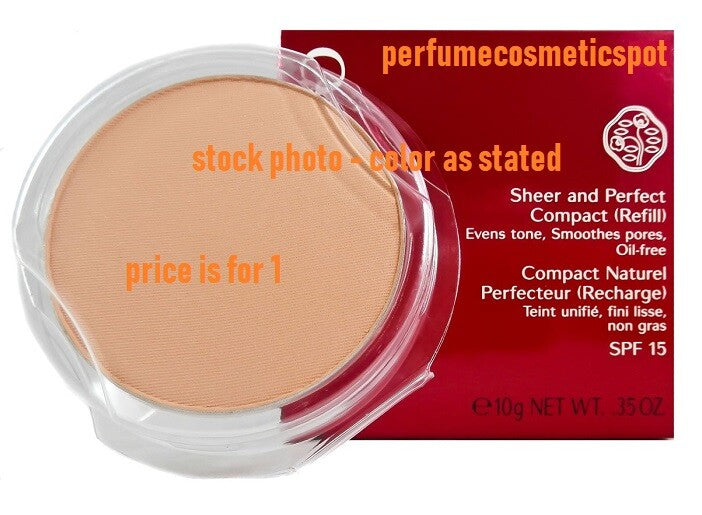 Shiseido Sheer and Perfect Compact Refill - Oil-Free SPF 21, Multiple Shades