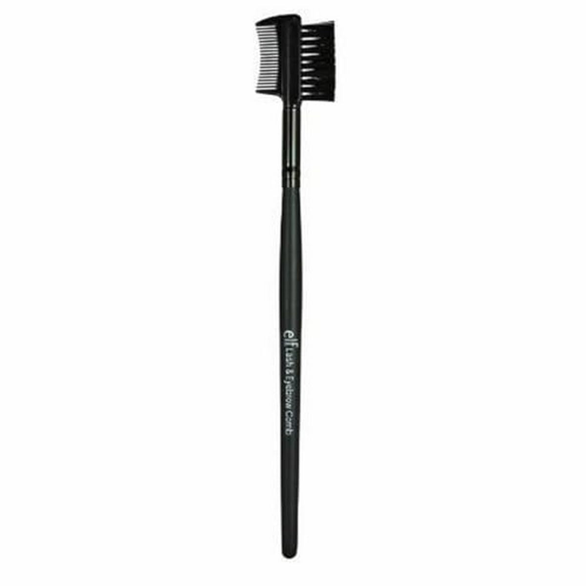 e.l.f. Lash & Brow Comb Dual-Sided Eyelash & Eyebrow Brush - Black