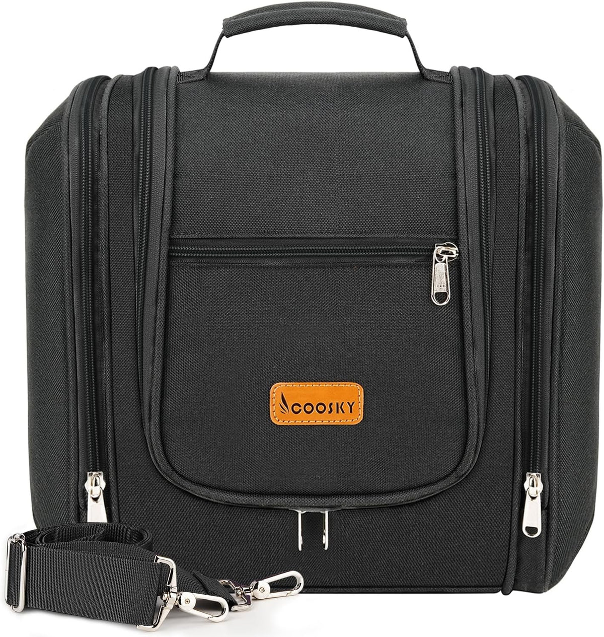 Travel Hanging Toiletry Bag with 6 Compartments Waterproof Organizer for Women & Men
