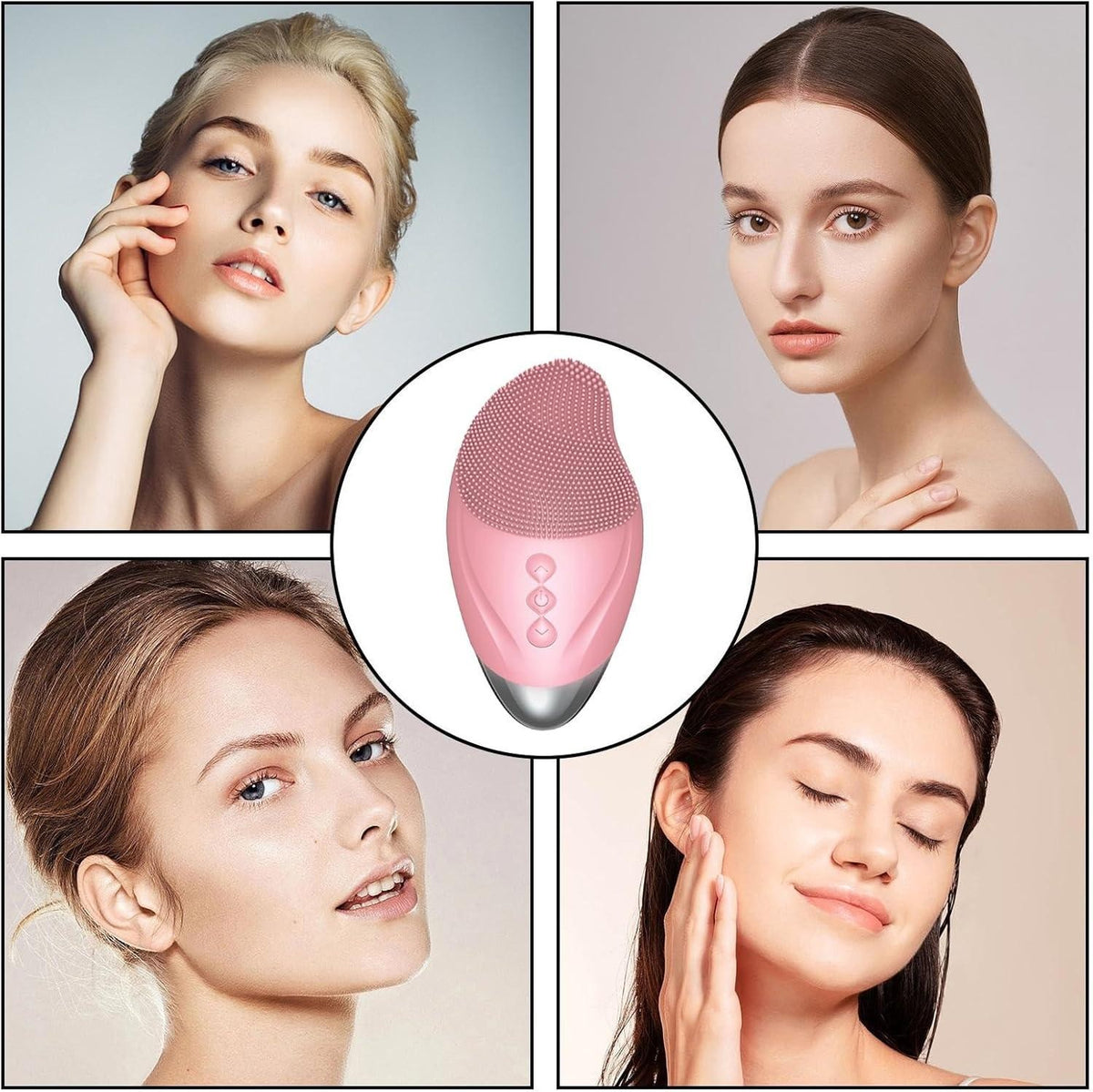 Rechargeable Facial Cleansing Brush with Exfoliation & Face Massager
