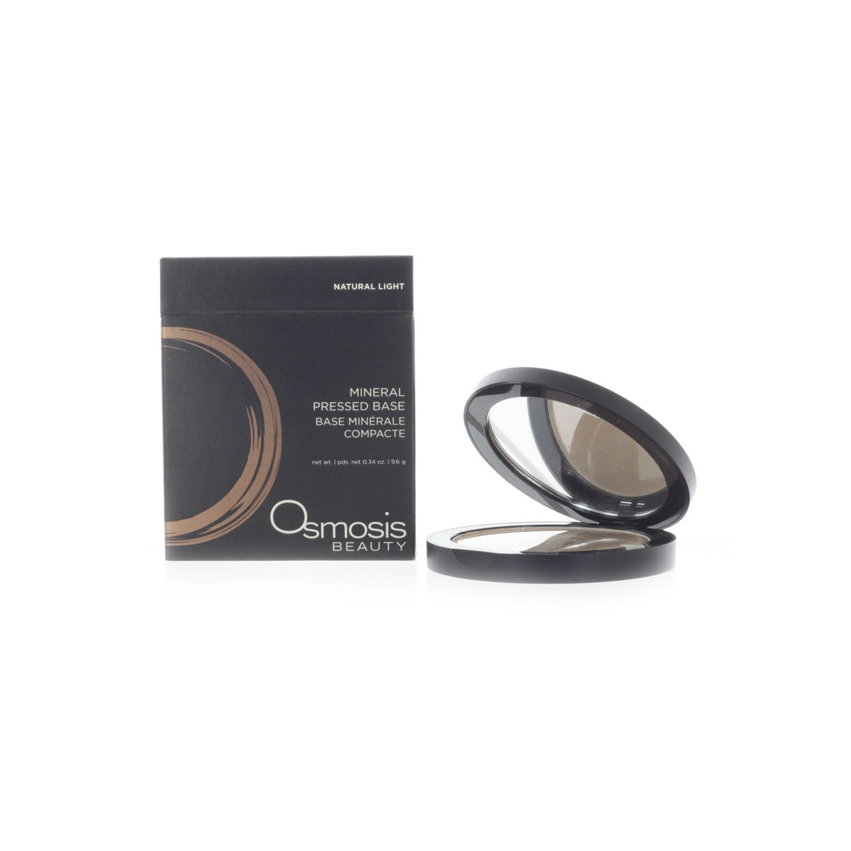 Mineral Makeup Pressed Base Natural Light 9.6g - Seamless Coverage & Sun Protection