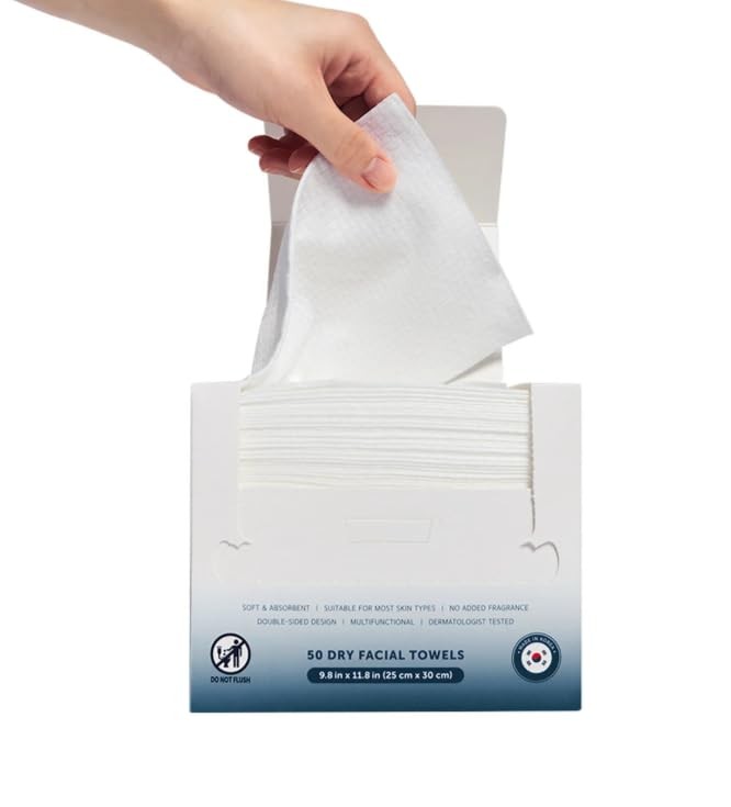 Disposable Facial Towels - Extra Soft, Lint-Free, 200-Count