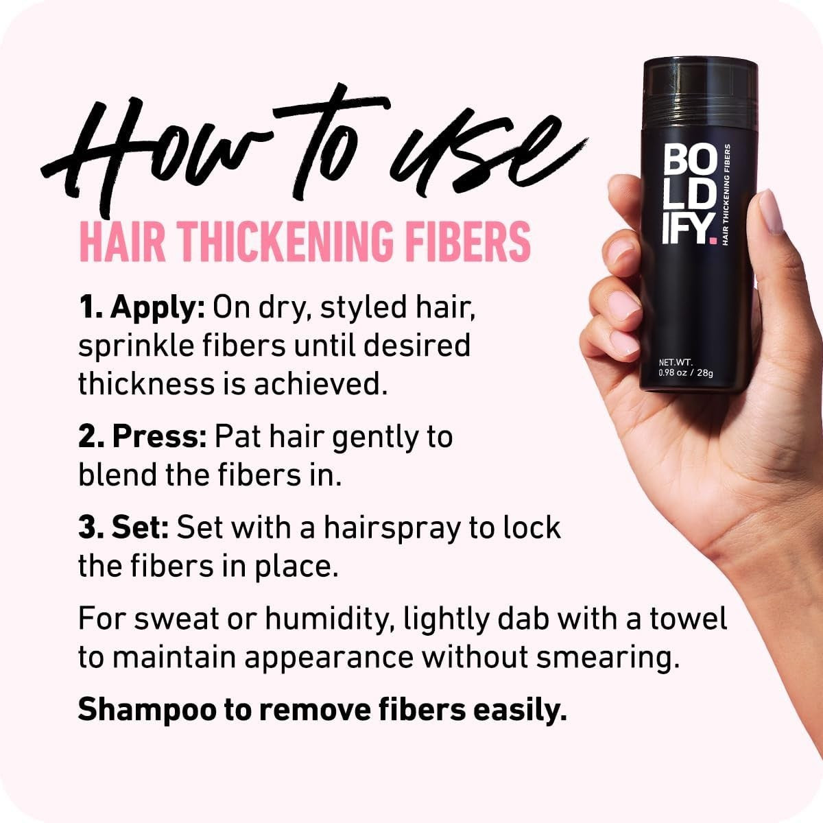 Water-Resistant Hair Thickening Fibers - Dark Brown