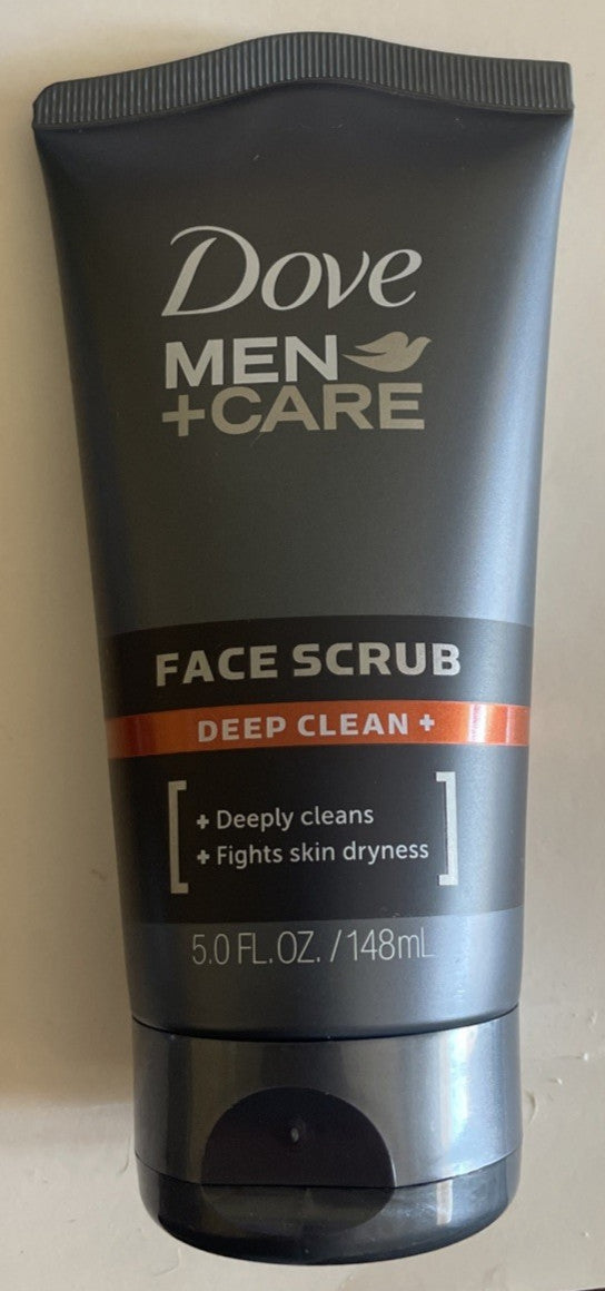 6 Dove Men + Care Face Scrub Deep Clean Fights Skin Dryness 5 oz. each