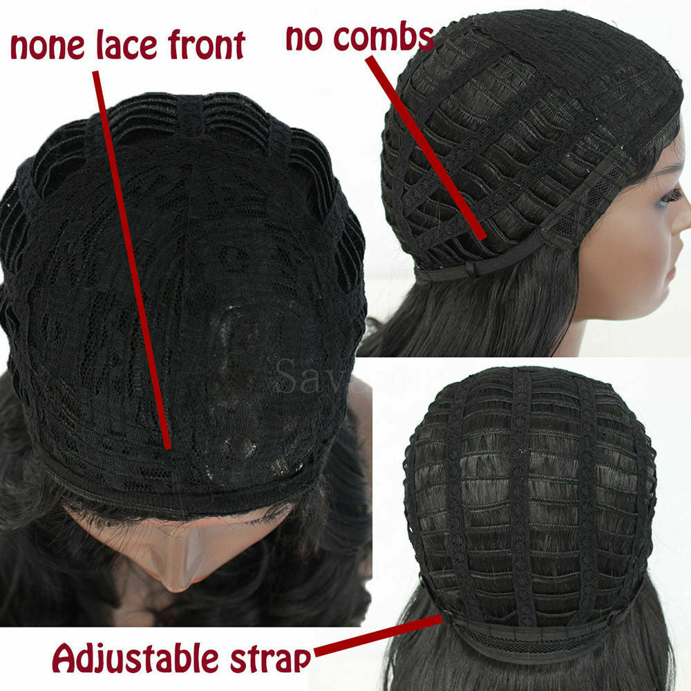 Black Bob Wigs with Bangs - Straight Blunt Cut Shoulder Length Short Wig for Women