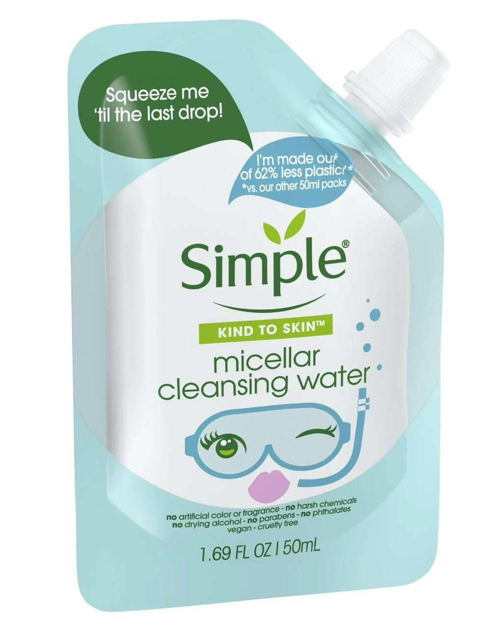 Travel Size Micellar Cleansing Water Pack of 4 - Gentle Makeup Remover & Skin Hydrator