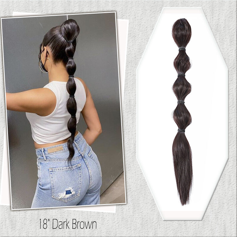 Fake Ponytail Clip-In Hair Extension Thick Natural Look 14 Inches