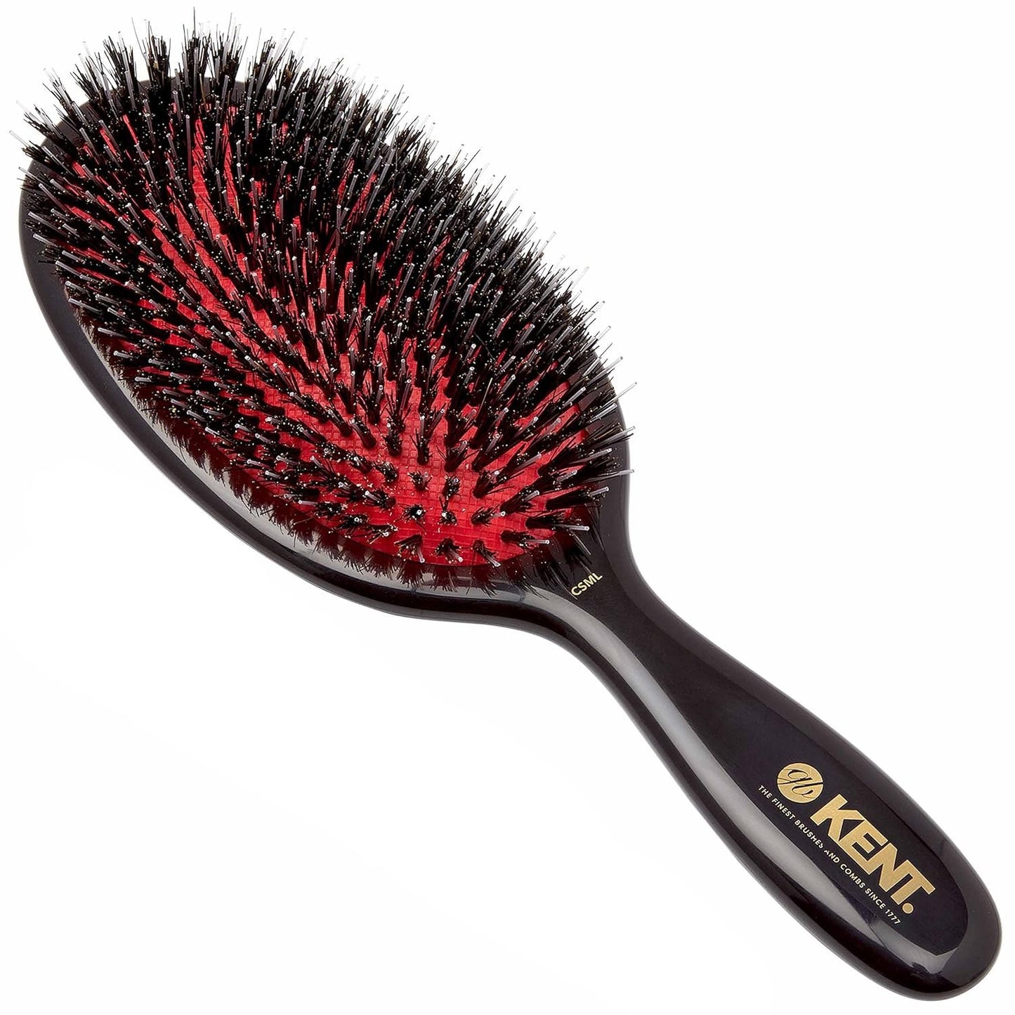 Large Oval Boar Hair Straightening Brush - 9 Inch Natural Hair Styling Tool