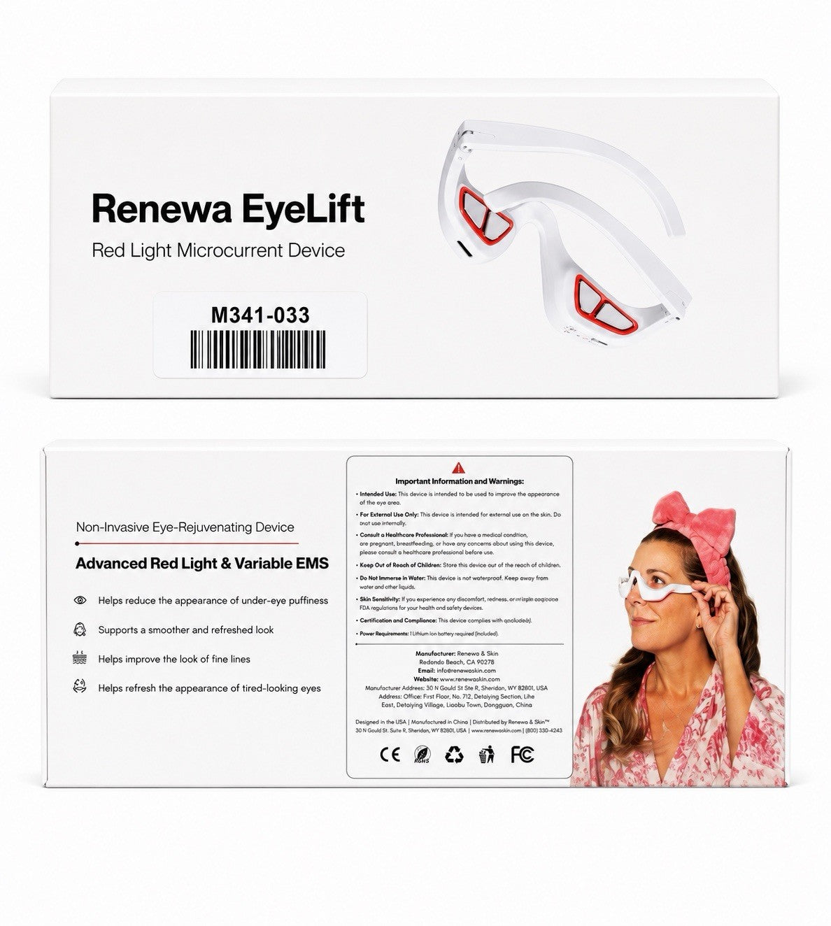 Microcurrent & LED Light Therapy Skin Care Device Bundle with Free Serum Gifts