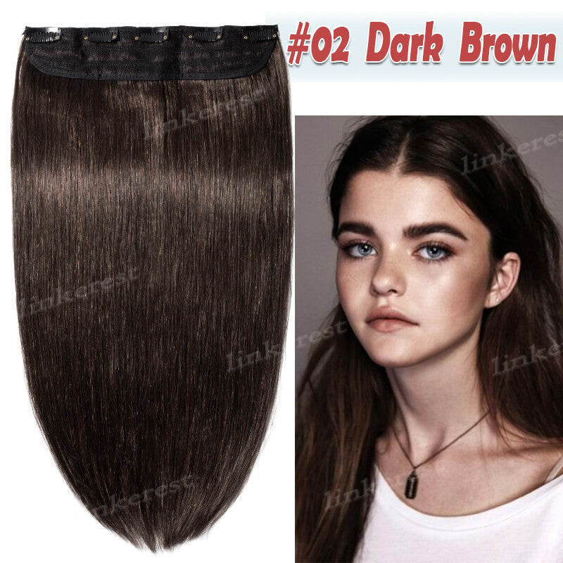 Remy Human Hair Extensions Clip-In Full Head Blonde 8-24 Inches