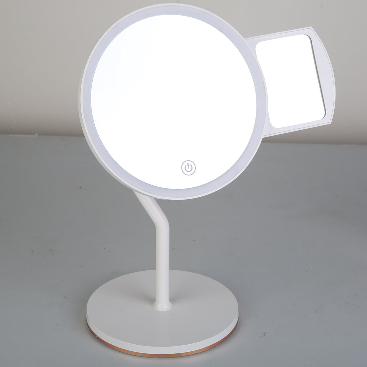 Dimmable 5X Lighted Makeup Mirror with 3 Light Colors & 360° Rotation