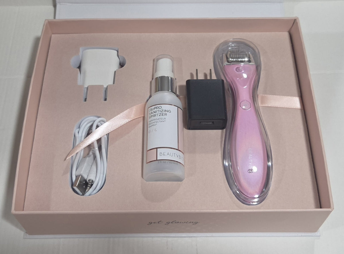 Microneedling Skin Regeneration Tool with LED Light and USB Charger