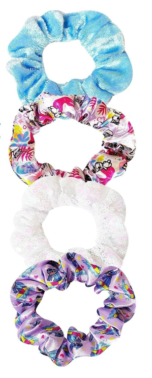 Lilo & Stitch Hair Brush & Scrunchies Set - Pack of 2 Brushes & 8 Scrunchies