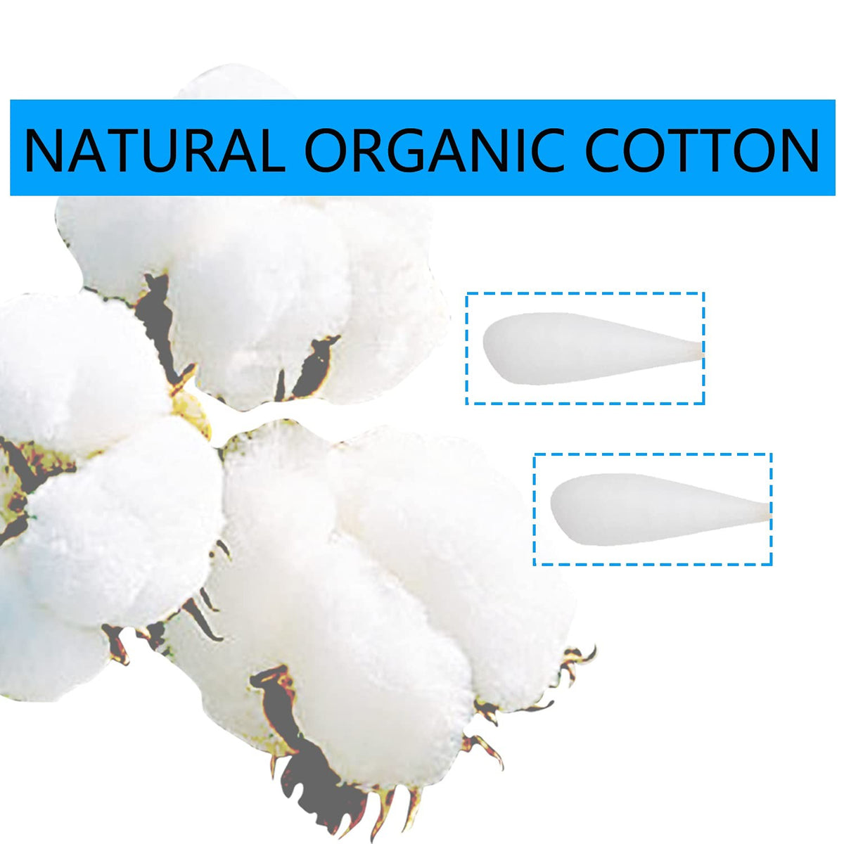 Long Cotton Swabs - 6 Inch Large Size Pet & Personal Care 400pcs