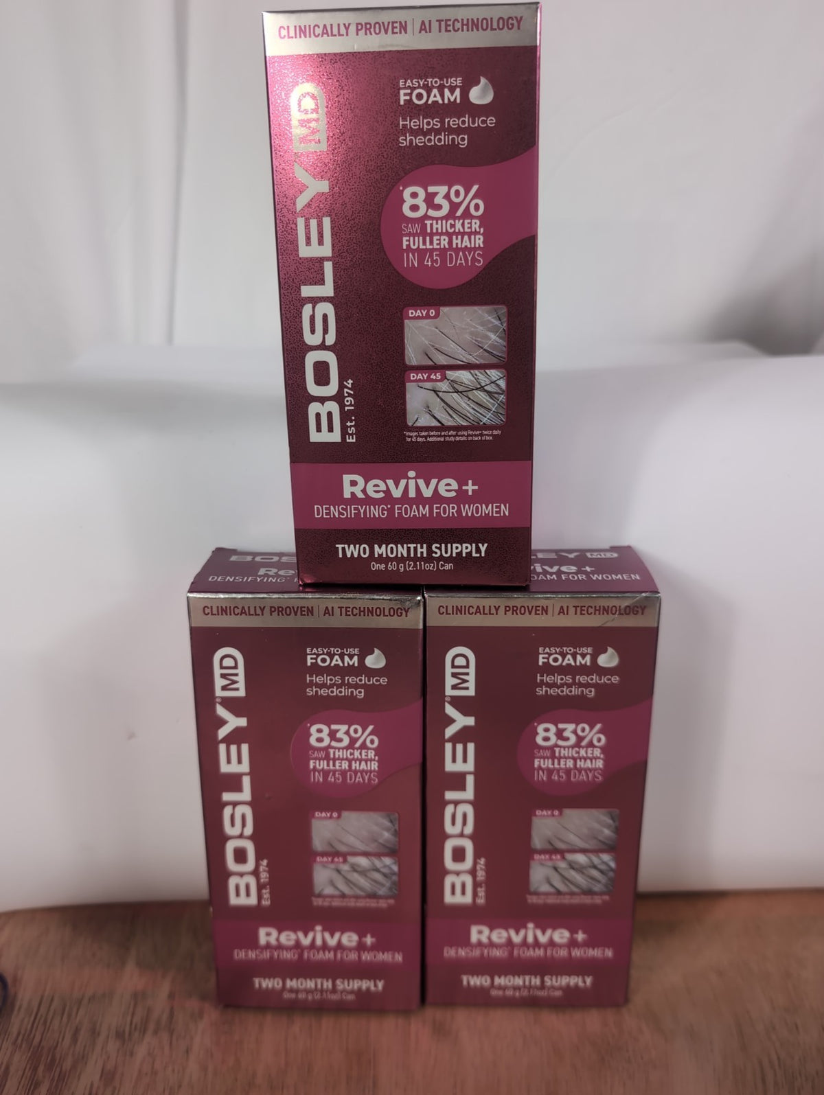 Bosley MD Revive + Densifying Foam for Women - 6 Month Supply