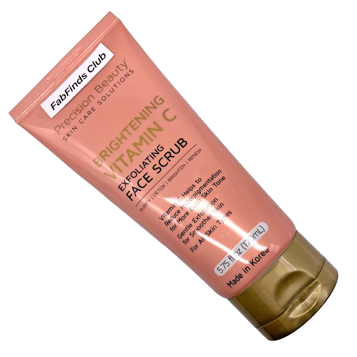 2x Precision Beauty Brightening Vitamin C Exfoliating Face Scrub