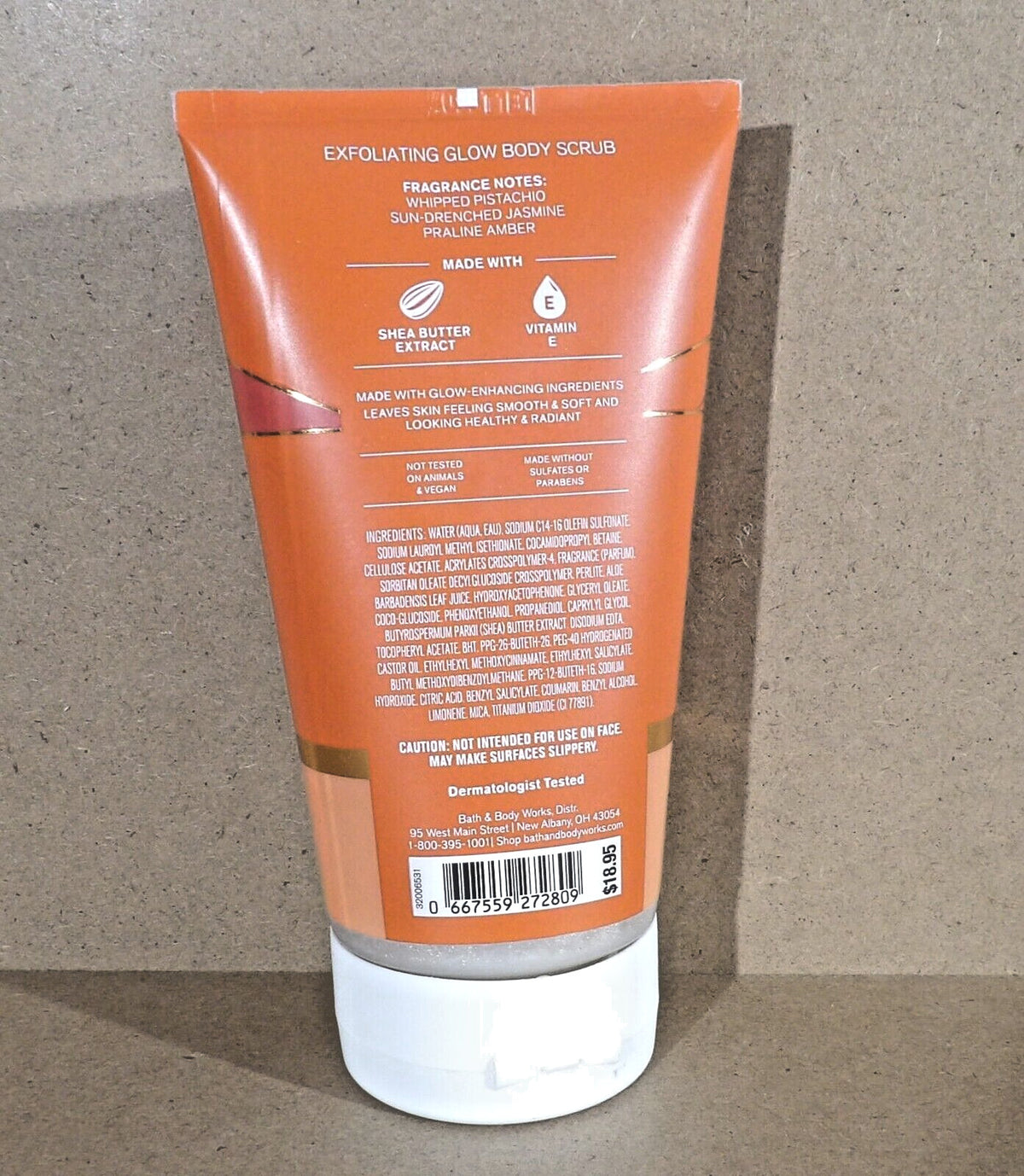 Bath & Body Works Vacation Vibe Exfoliating Glow Scrub 8 oz NEW