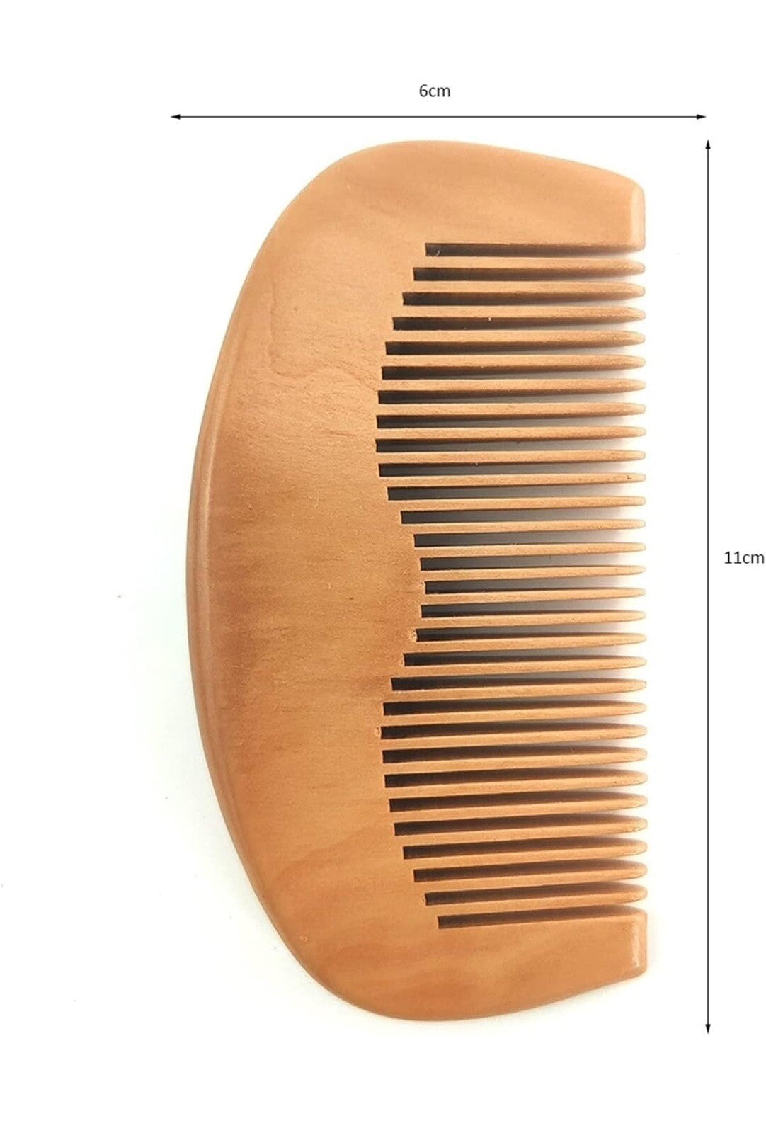 Wooden Sikh Comb for Hair and Beard - Traditional Turban Kanga