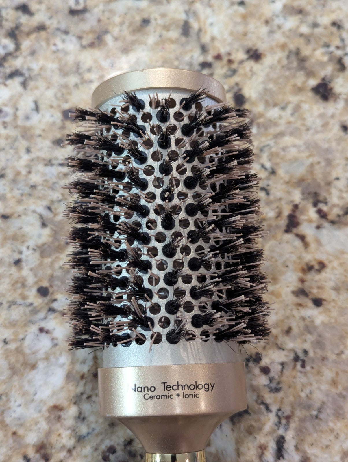 Nano Technology Ceramic Ionic 3-Inch Round Hair Brush for Styling