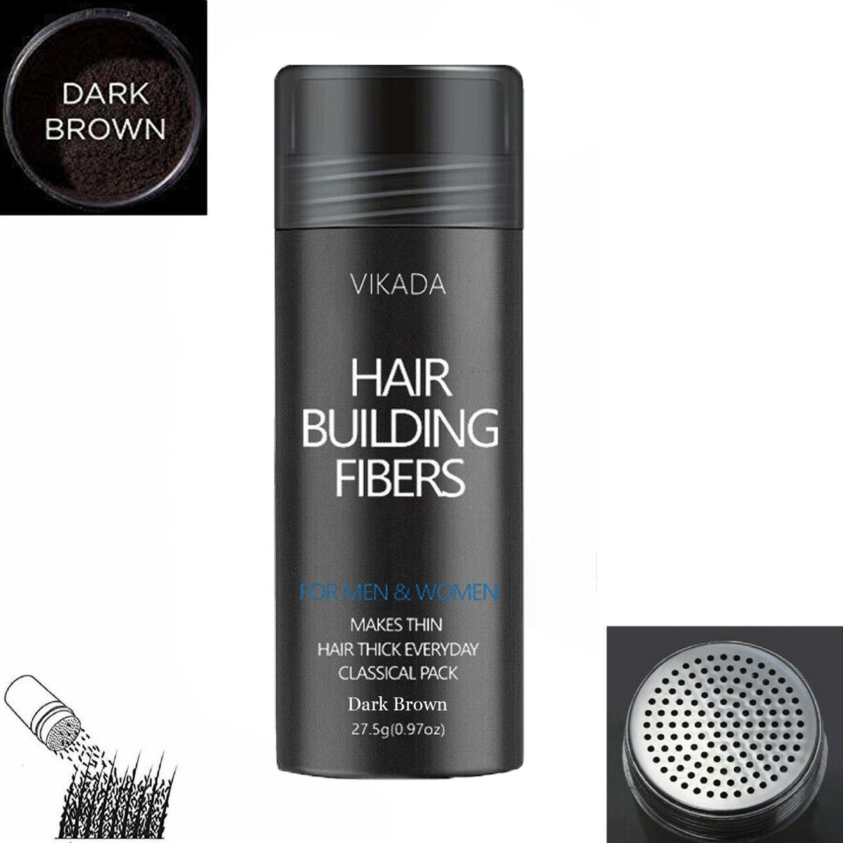 Hair Building Fibers - Keratin Thickening Powder 27.5g