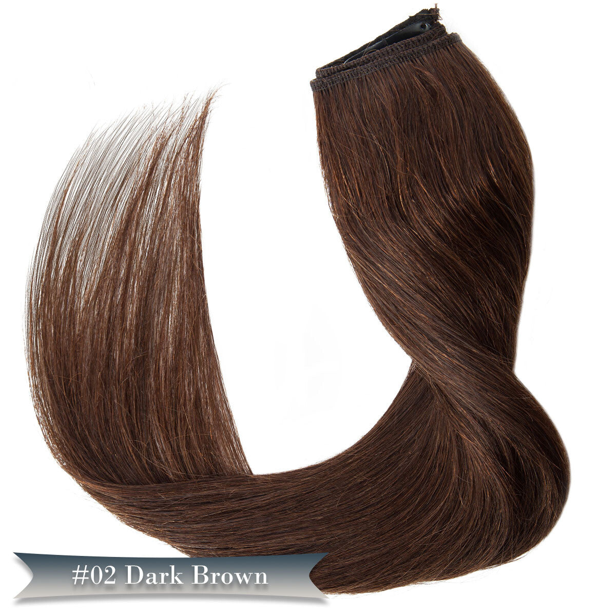 Clip-In Hair Extensions One Piece Full Head Remy Human Hair - Multiple Colors & Lengths