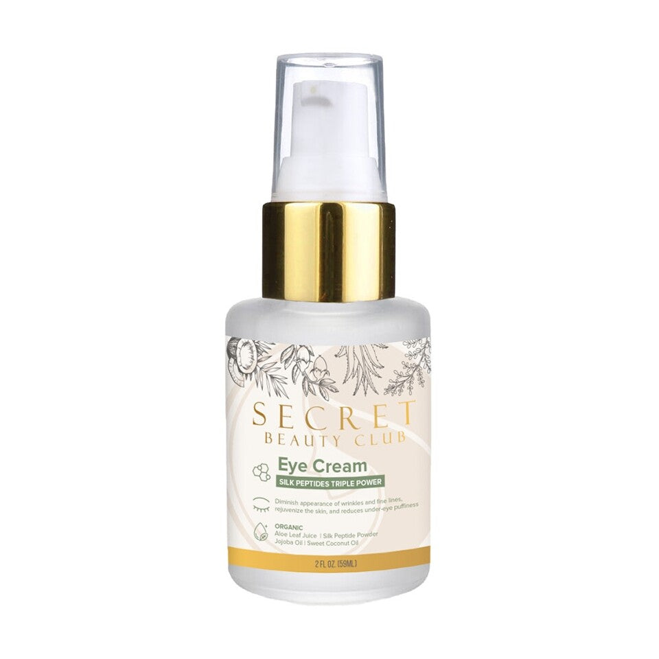 Silk Peptides Eye Cream - Rejuvenating Anti-Aging Formula for Dark Circles & Puffiness