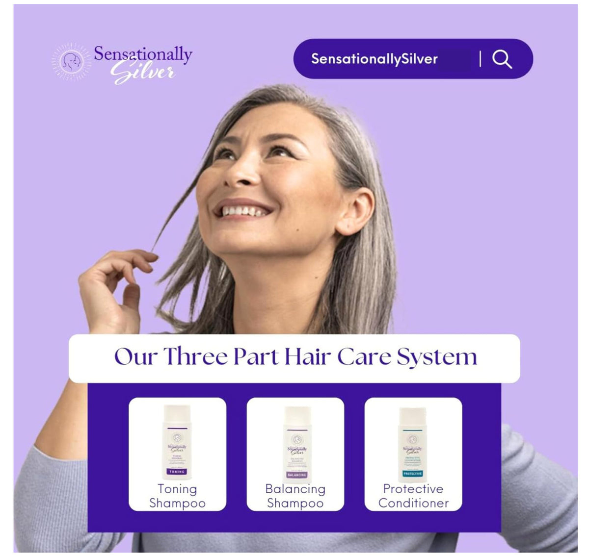 Sensationally Silver 3-Piece Gift Set – Premium Hair Care Trio for