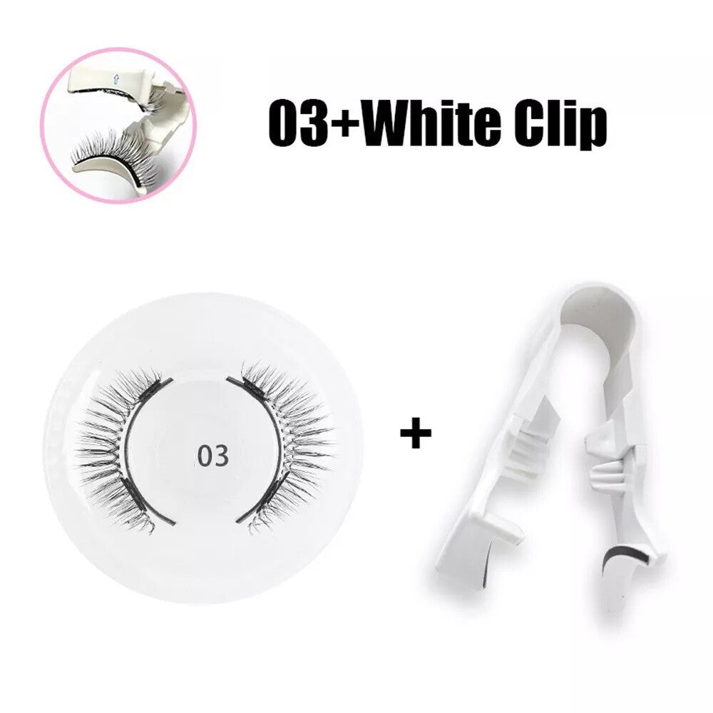 Reusable Magnetic Eyelashes Kit No Glue Needed with Applicator - Natural Look