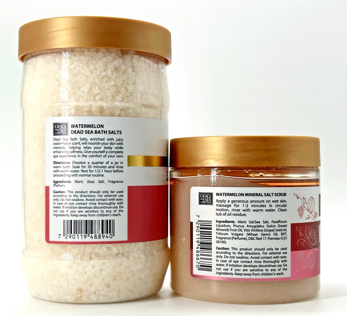 Dead Sea Collection Watermelon Bath Salts (34.2 oz)&Mineral Salt